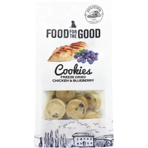 25% OFF: Food For The Good Chicken & Blueberry Cookies Freeze-Dried Treats For Cats & Dogs 70g