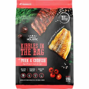 35% OFF: Absolute Holistic Kibbles In The Bag Pork & Codfish Dry Dog Food