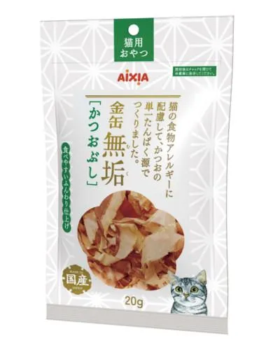 4 FOR $15: Aixia Kin-can Pure Dried Flake Dried Skipjack Cat Treats 20g