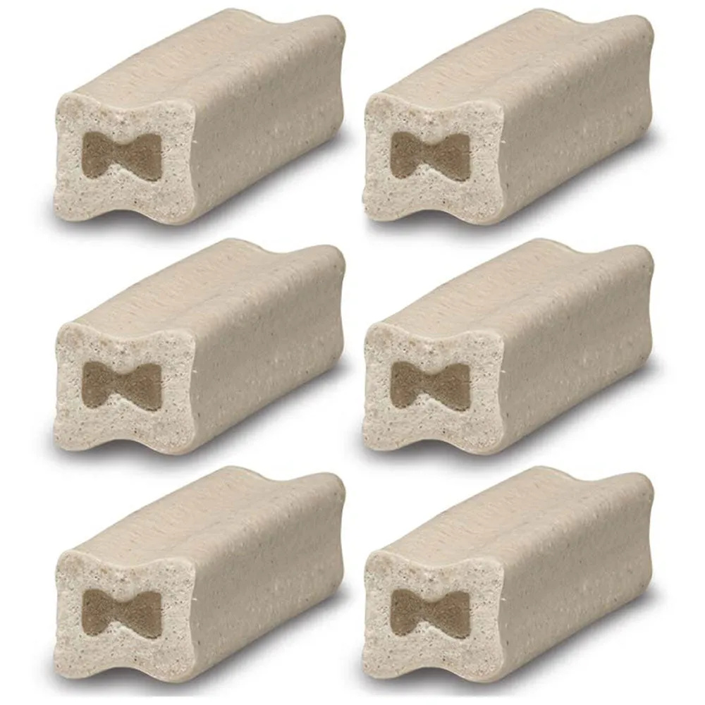 6 Dog Treat Bone Bacon Flavor Filled Biscuit Doggie Snack Puppy Pet Cookie 2.8oz