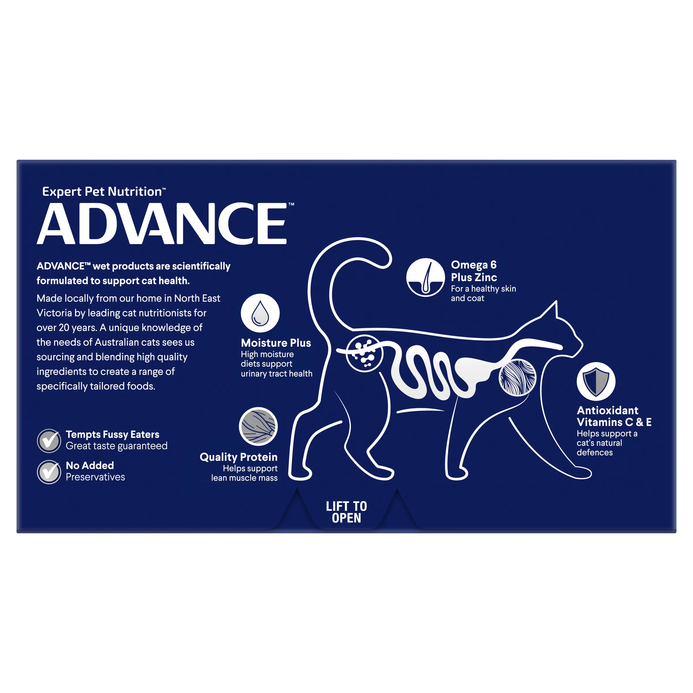 Advance Delicate Tuna Adult Cat Wet Food Trays 85g x 7
