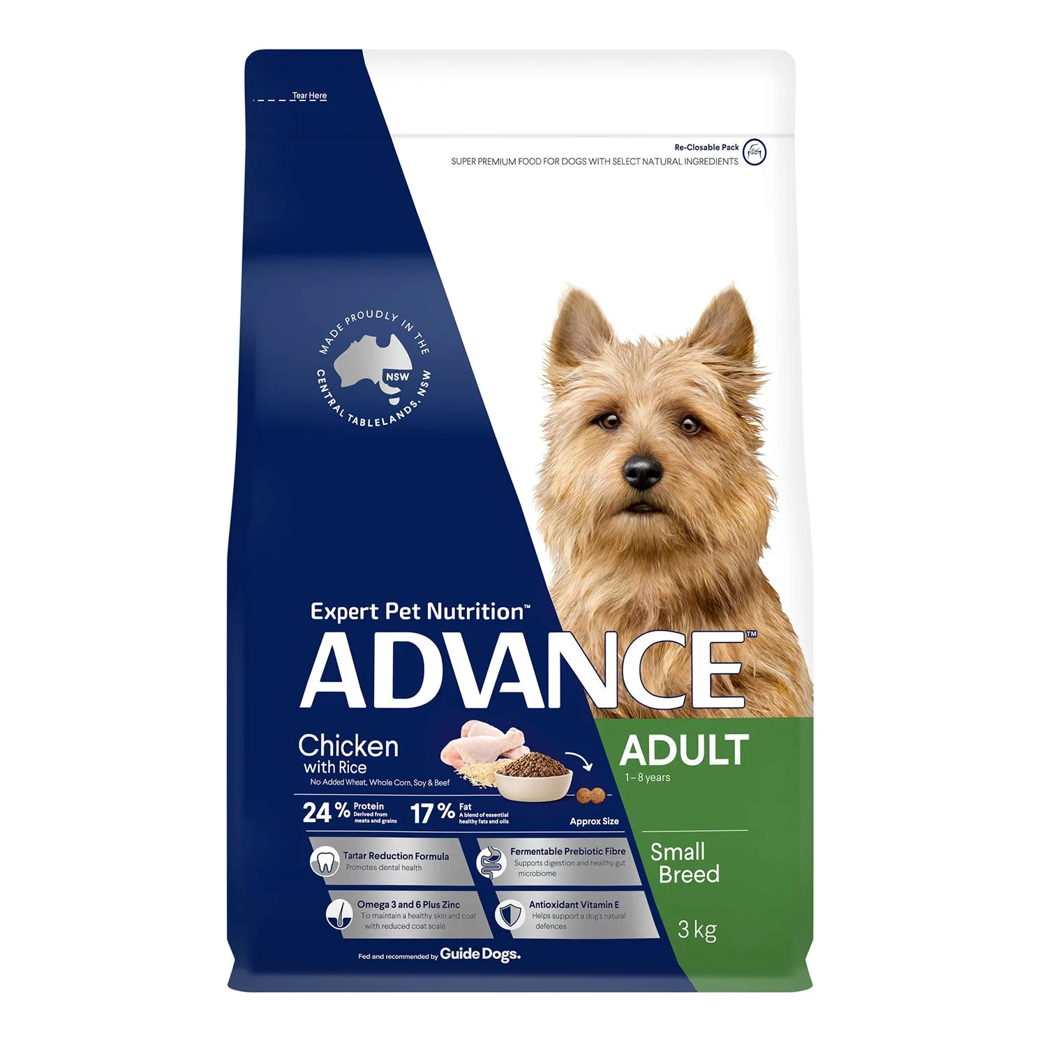 Advance Small Breed Chicken & Rice Adult Dry Dog Food