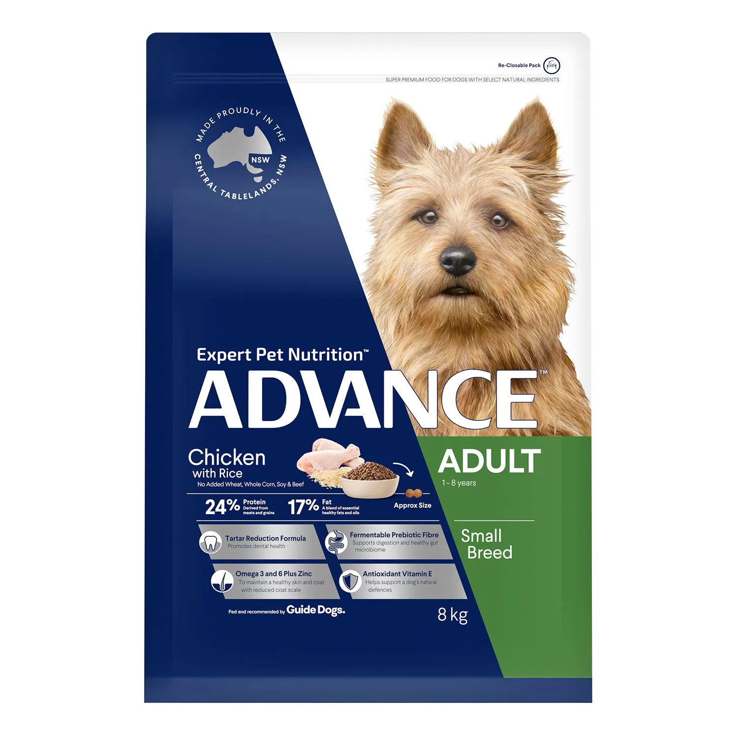 Advance Small Breed Chicken & Rice Adult Dry Dog Food