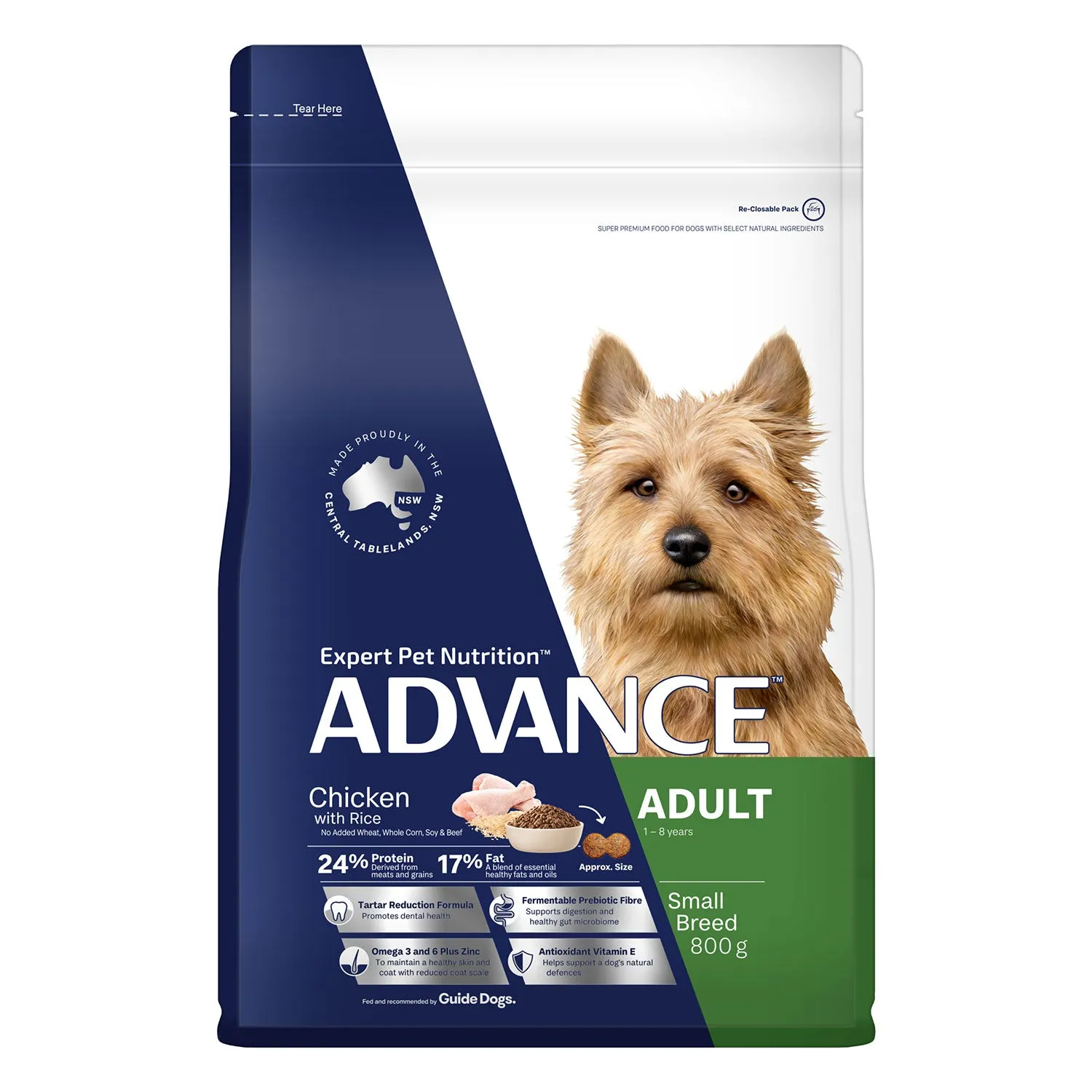 Advance Small Breed Chicken & Rice Adult Dry Dog Food