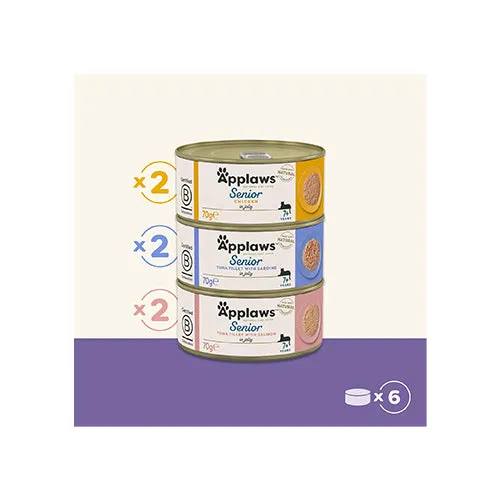 Applaws Senior Variety Selection In Jelly Multipack 24 x 70g Wet Cat Food