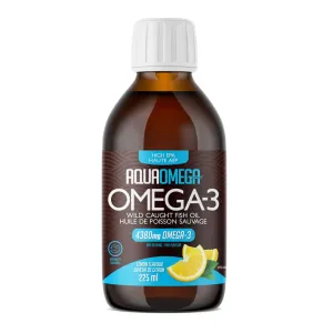 AquaOmega High EPA Fish Oil - Lemon Flavour (225ml)