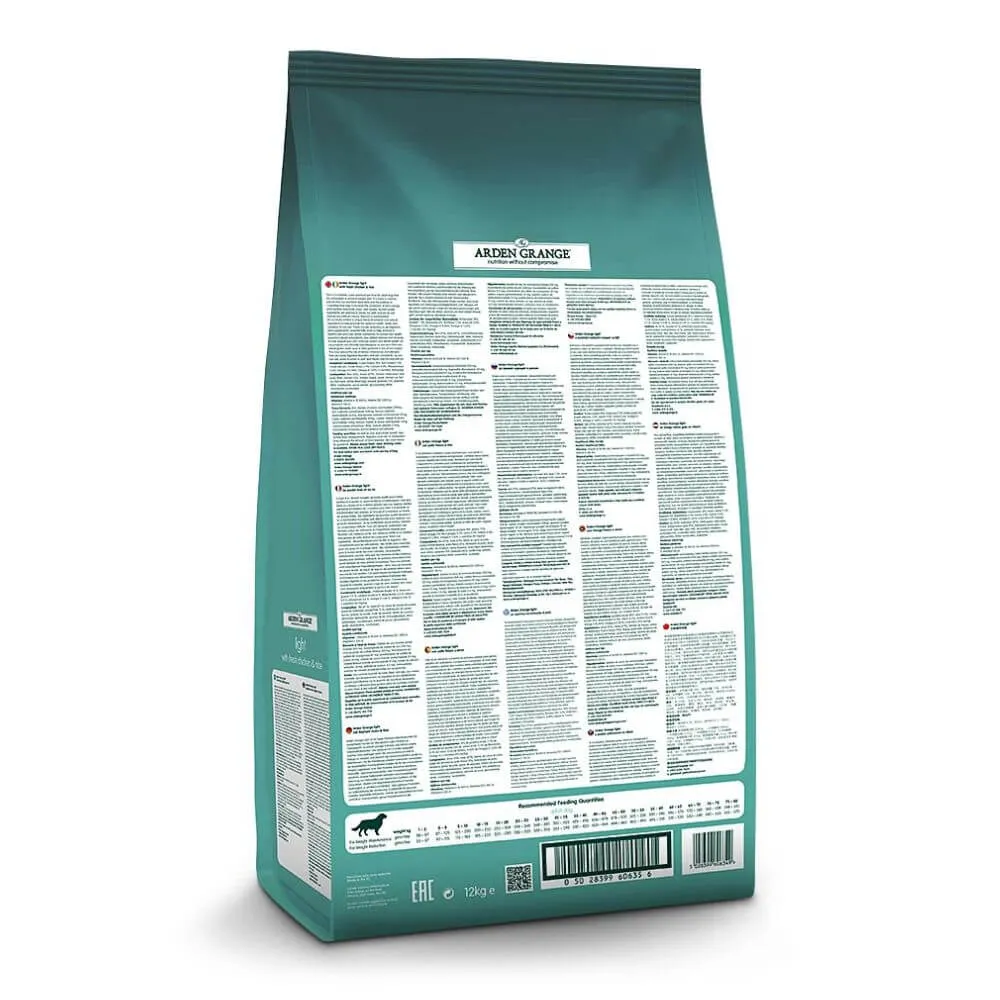 Arden Grange Light Dog Food with Chicken & Rice 12kg