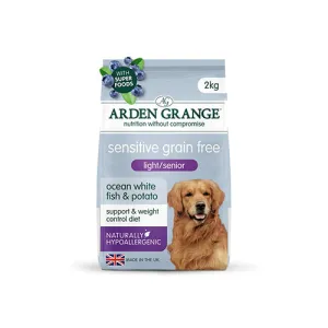 Arden Grange Sensitive Light Senior With Fish 2kg Dry Dog Food