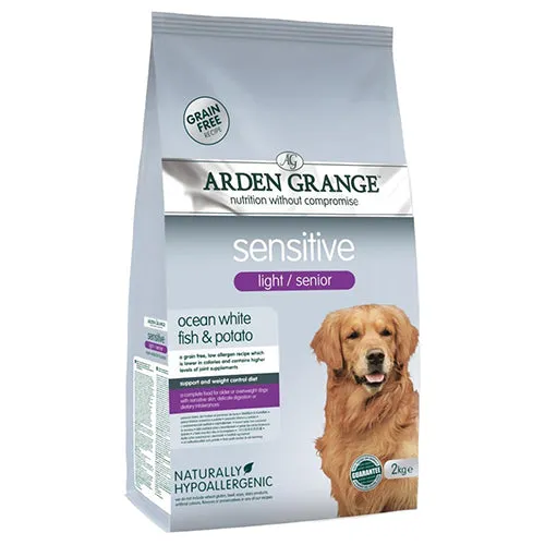 Arden Grange Sensitive Light Senior With Fish 2kg Dry Dog Food