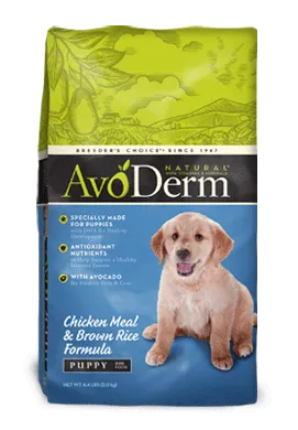 Avoderm Natural Puppy Chicken Meal and Brown Rice Formula Dry Dog Food