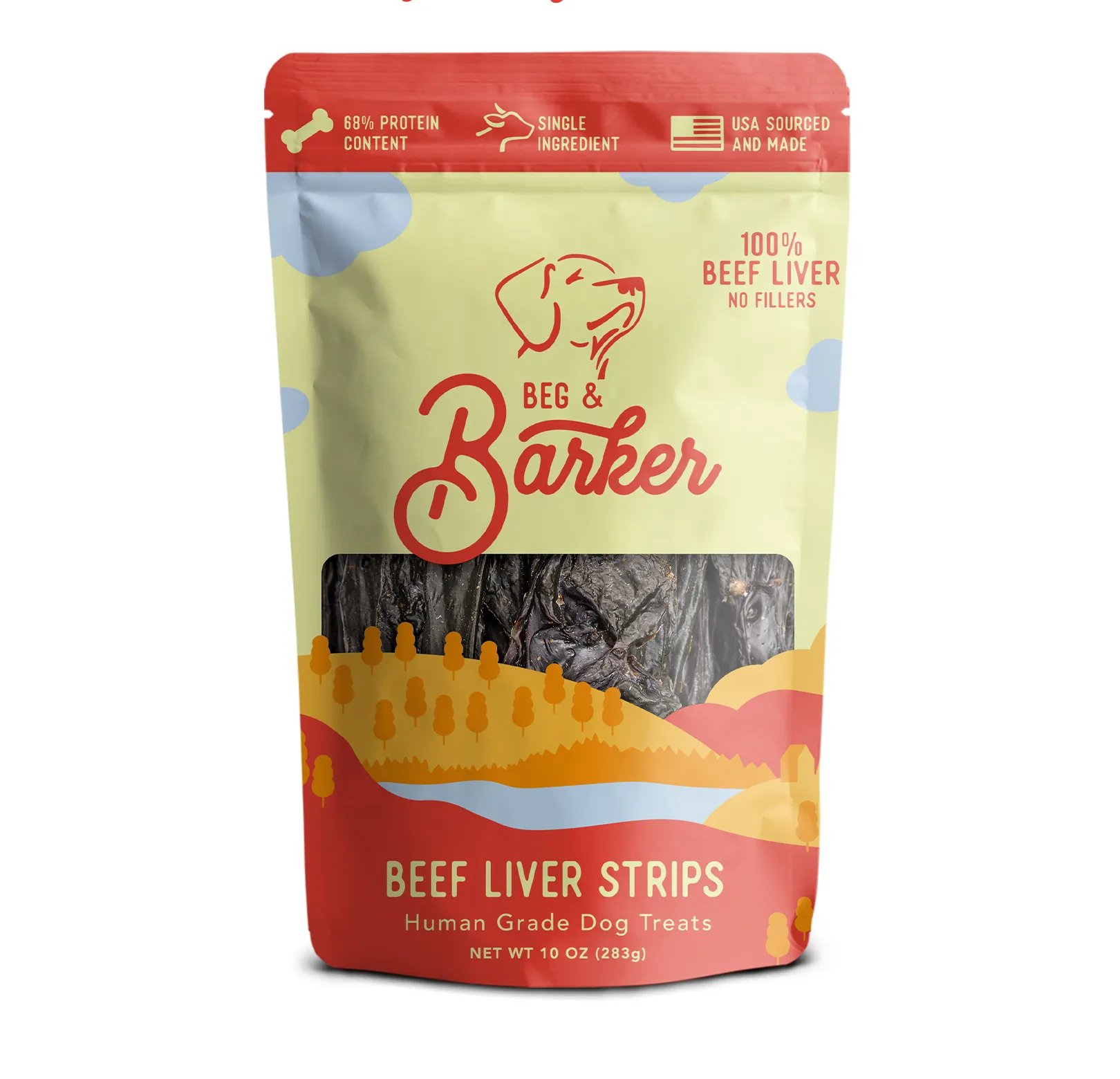 Beg & Barker Beef Liver Strips, Dog Treat
