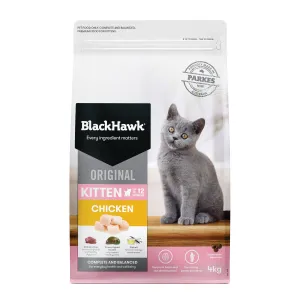 Black Hawk Original Kitten Chicken Dry Cat Food 4kg