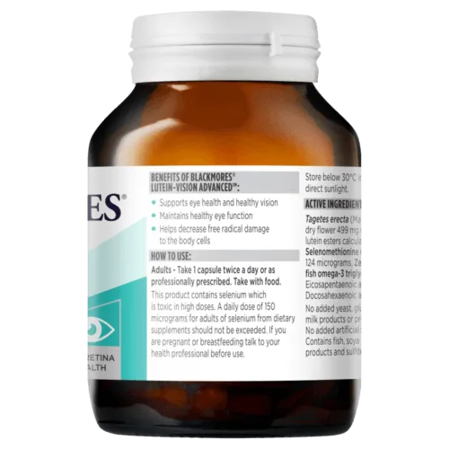 Blackmores Lutein Vision Advanced 60 Capsules