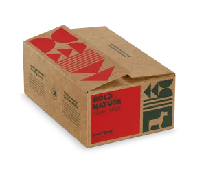 BOLD by NATURE Mega Beef Frozen Dog Food 24lb (48 x 8 oz Patties)