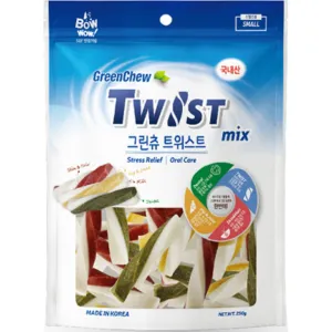 Bow Wow GreenChew Twist Dental Dog Chews 250g