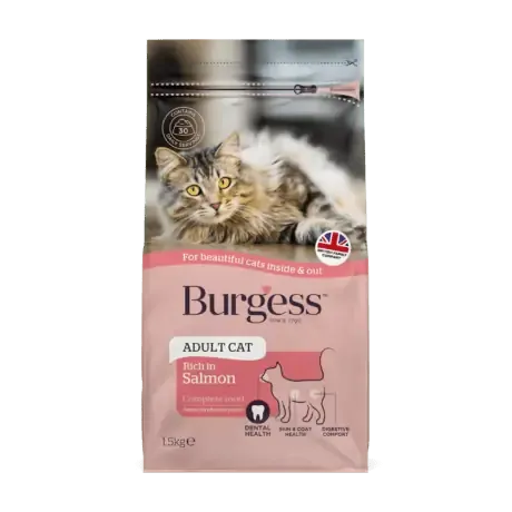 Burgess Complete Adult Dry Cat Food Rich in Scottish Salmon