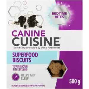 Canine Cuisine Bedtime Bites Superfood Dog Biscuits 500g