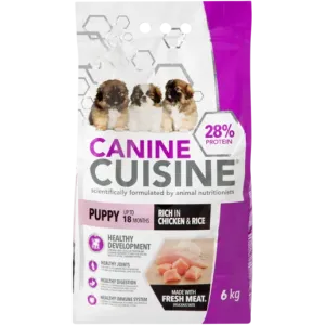 Canine Cuisine Chicken & Rice Puppy Dry Dog Food 6kg