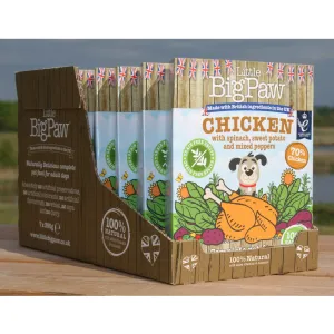 Chicken with Spinach,Sweet Potato and Peppers 7x390g /Little BigPaw