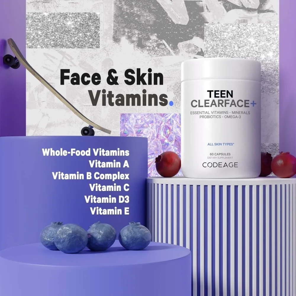 Codeage Teen Clearface  Multivitamin