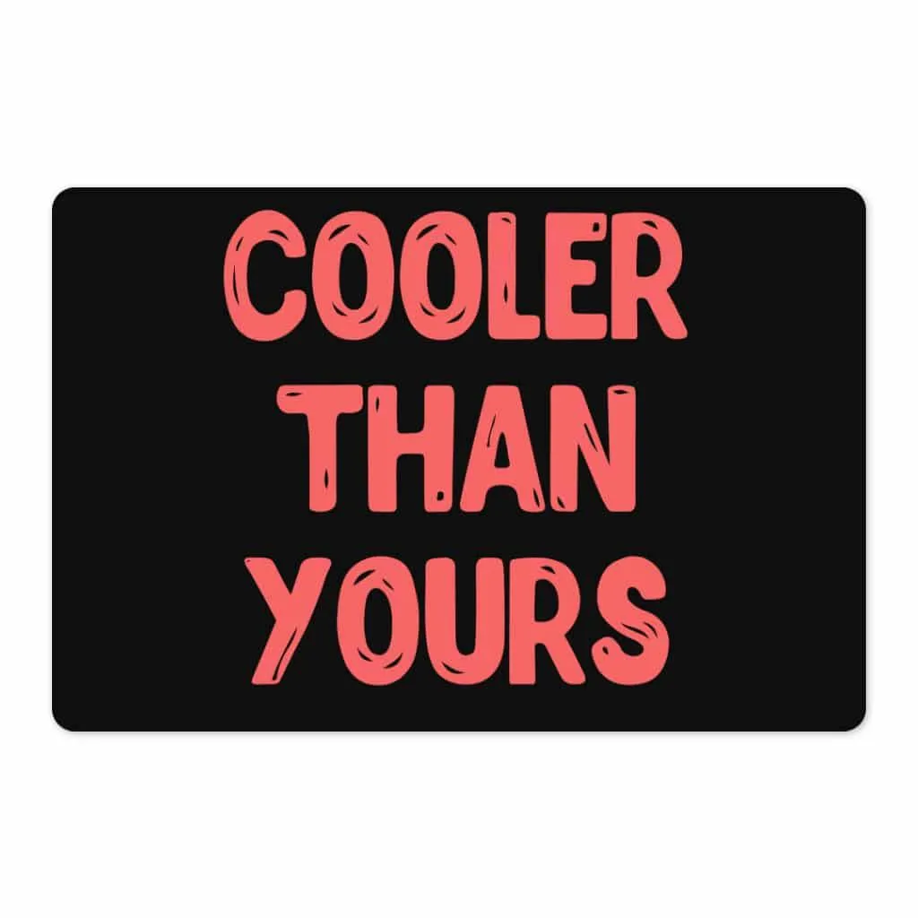 Cool Design Pet Food Mat - Sarcastic Anti-Slip Pet Bowl Mat - Quote Pet Feeding Mat