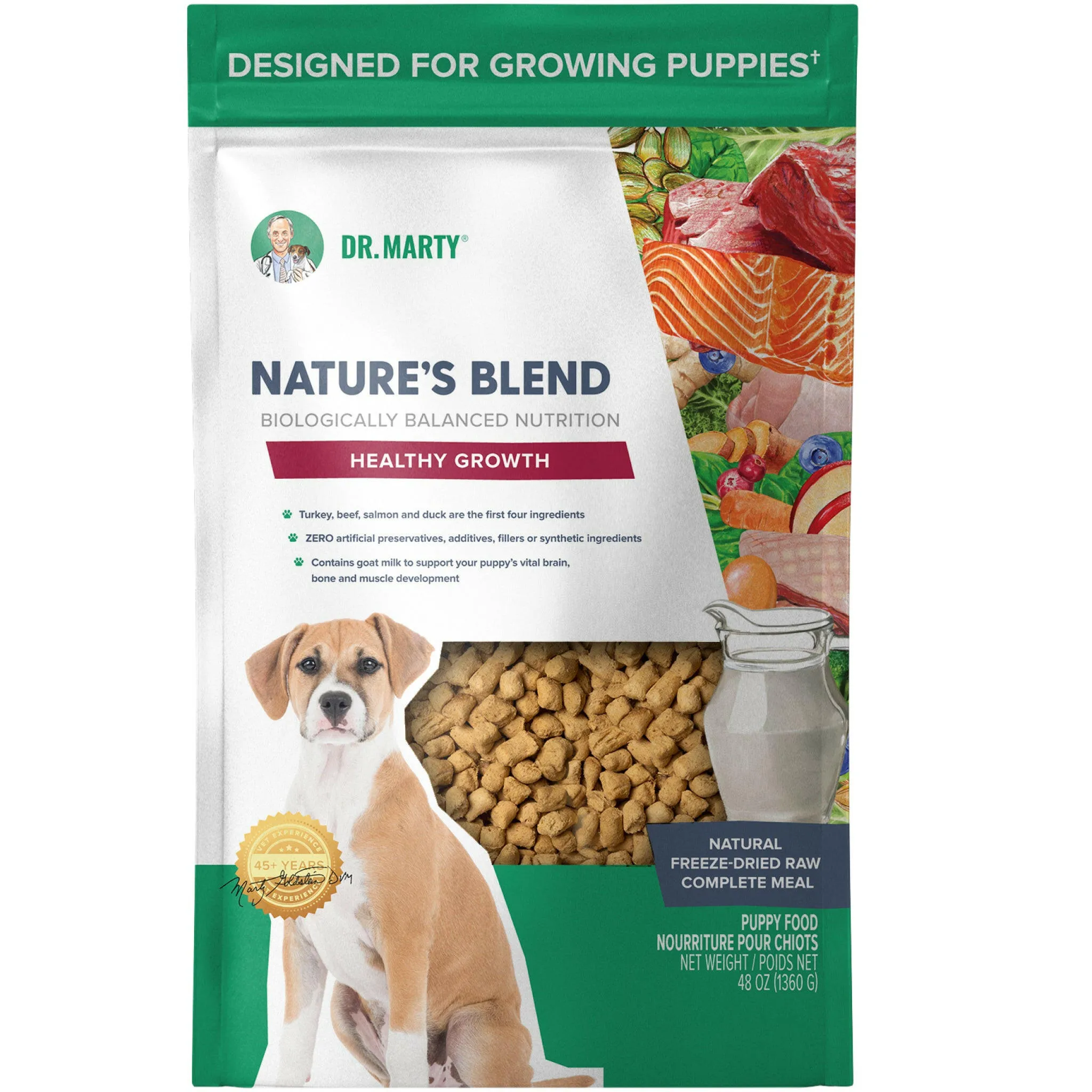 Dr. Marty Nature's Healthy Growth Freeze Dried Raw Food for Puppies