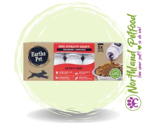 Earthz Pet Dog Vitality Gravy Beef 50ml x 5