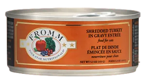 Fromm Four-Star Shredded Turkey in Gravy Entree Wet Food for Cats