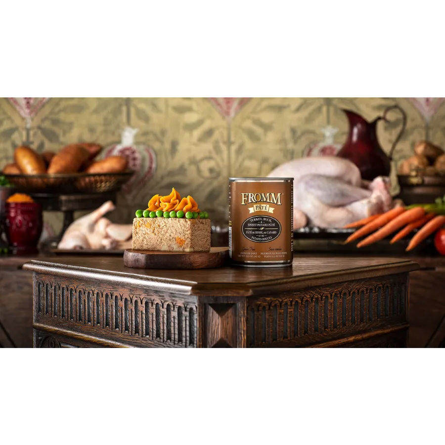 Fromm Turkey, Duck & Sweet Potato Pate Grain-Free Canned Dog Food 12.2oz