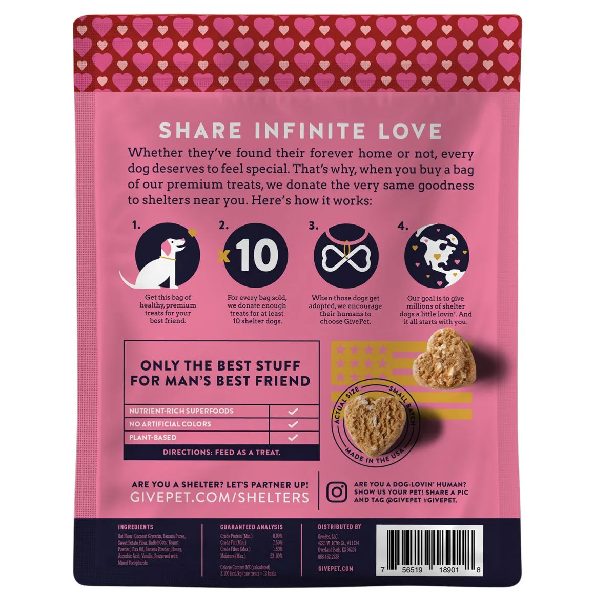 GivePet Soft-Baked Sugar Dog Treats 6oz