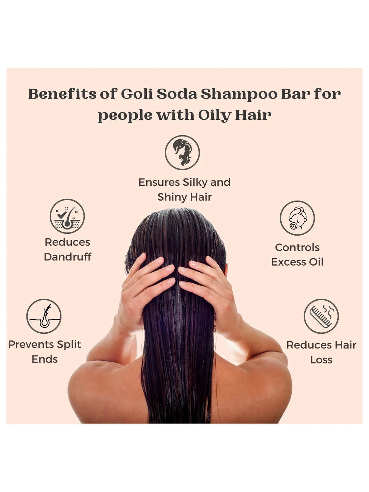 Goli Soda All Natural Probiotics Shampoo Bar for Oily Hair