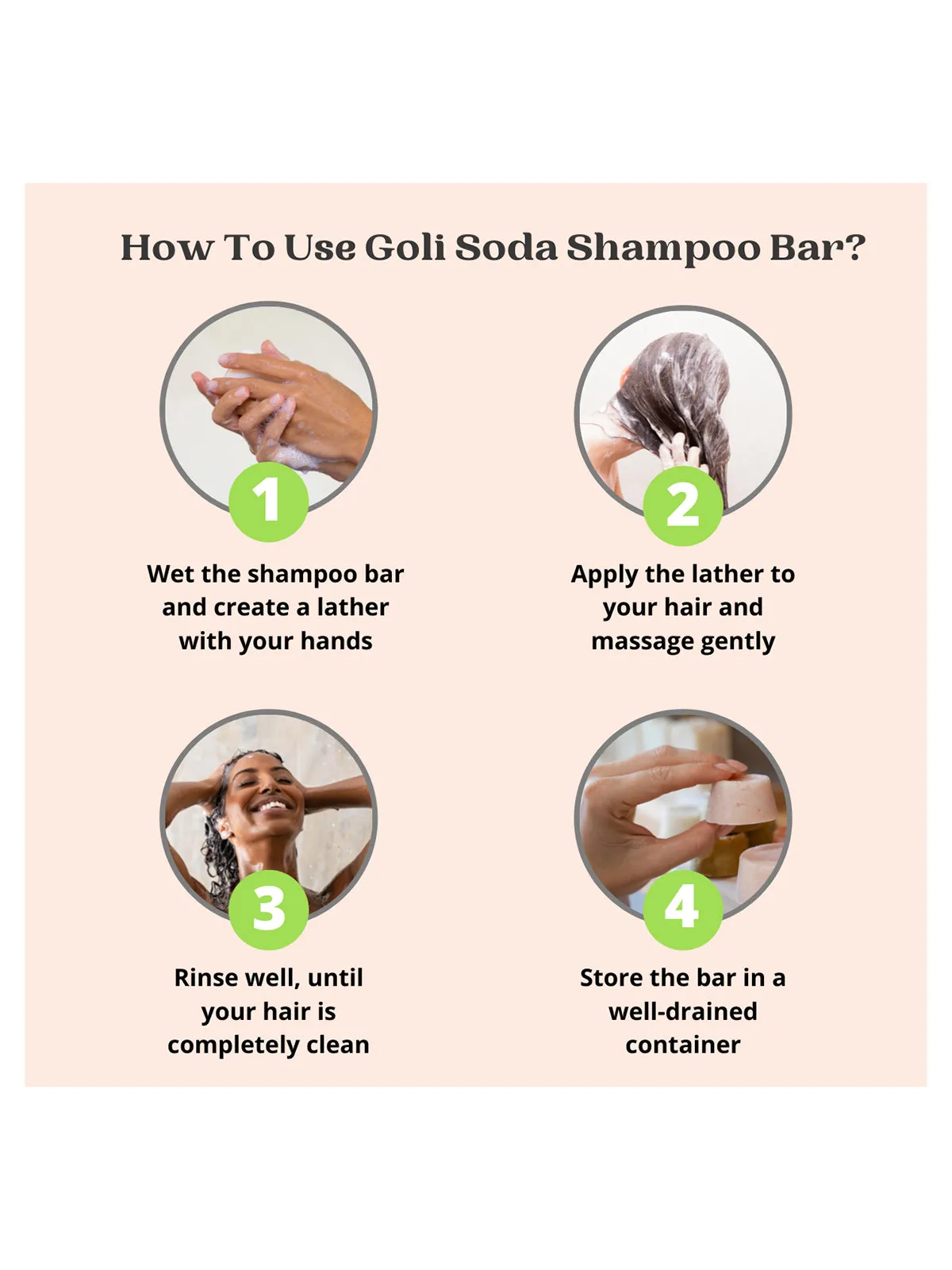 Goli Soda All Natural Probiotics Shampoo Bar for Oily Hair