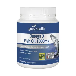 Good Health Omega 3 Fish Oil 1000mg 400 Softgel Capsules
