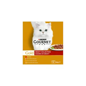 Gourmet Gold Chunks in Gravy Collection 8 x 85g Wet Cat Food
