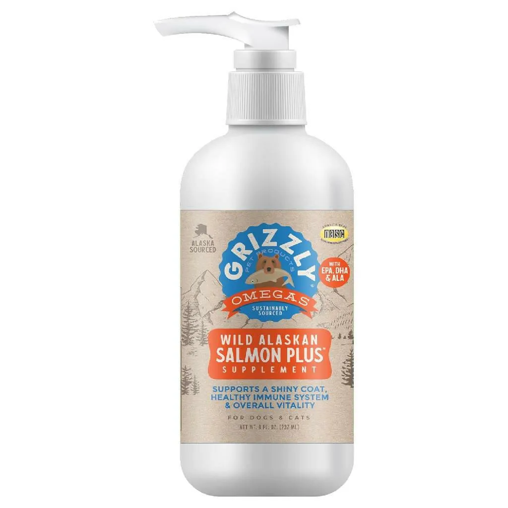 Grizzly Salmon Oil Omega Plus Supplement For Dogs