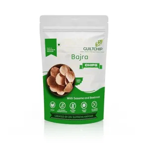 GUILTCHIP Baked Bajra Chips With Sesame And Beetroot - 150 Grams