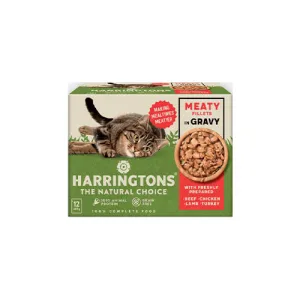 Harringtons Grain Free Meaty Fillets In Gravy 12 x 85g Wet Cat Food