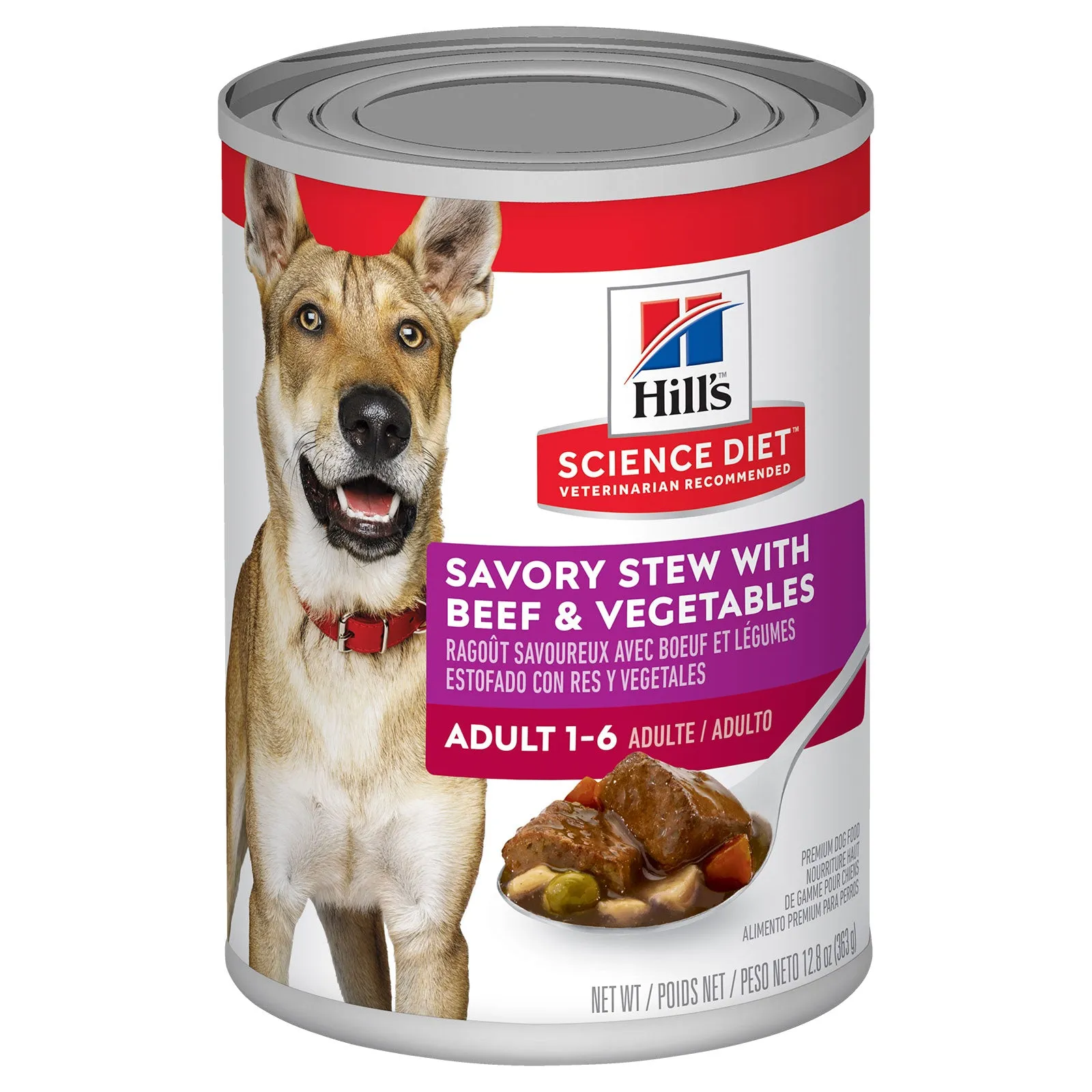 Hill's Science Diet Dog Food Can Adult Savoury Stew Beef & Vegetables