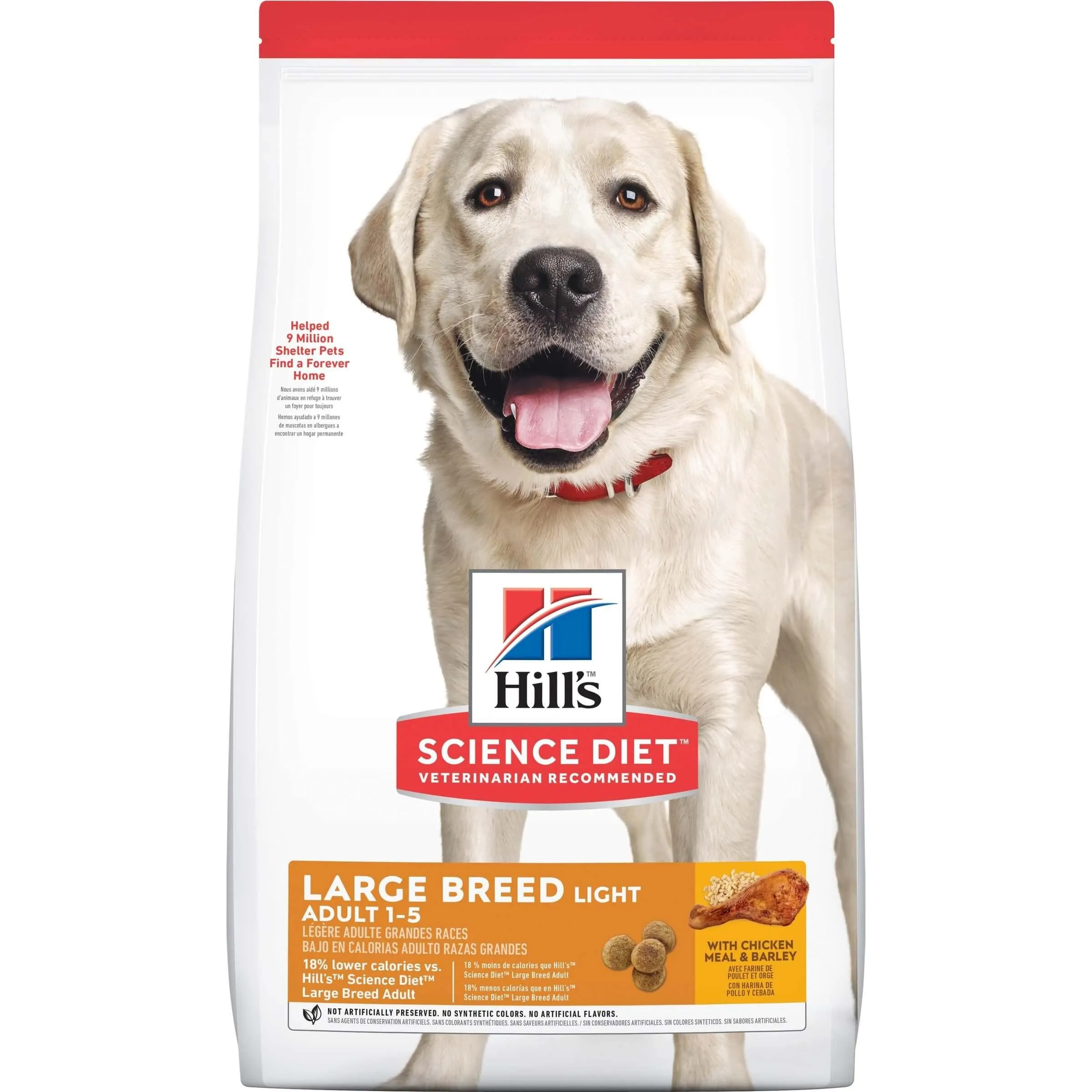 Hill's Science Diet Large Breed Light Adult Chicken Dry Dog Food 12kg