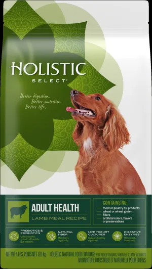 Holistic Select Lamb Recipe Adult Dry Dog Food 30lb