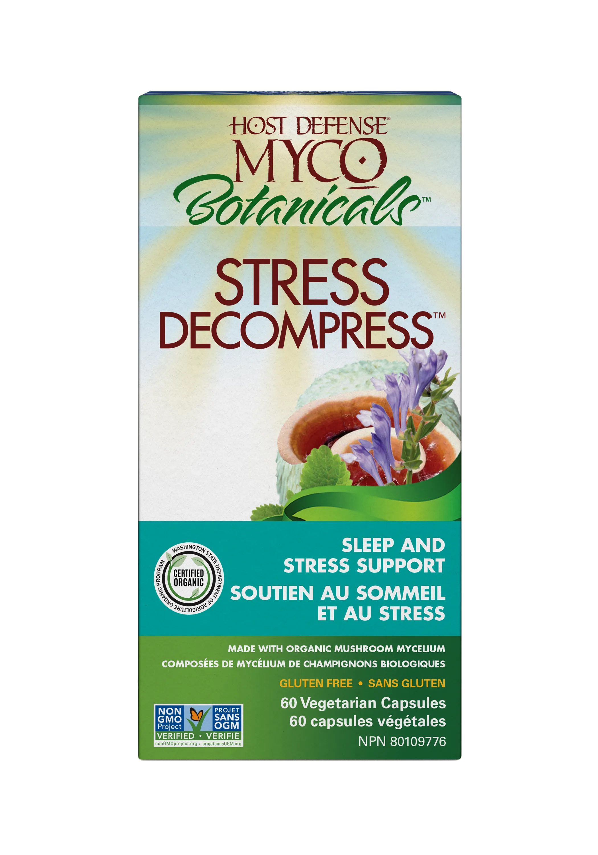 Host Defense Mycobotanicals Stress Decompress 60 Capsules