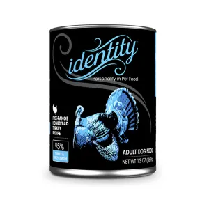 Identity 95% Free-Range Heritage Turkey & Turkey Broth Pate Wet Dog Food 13oz
