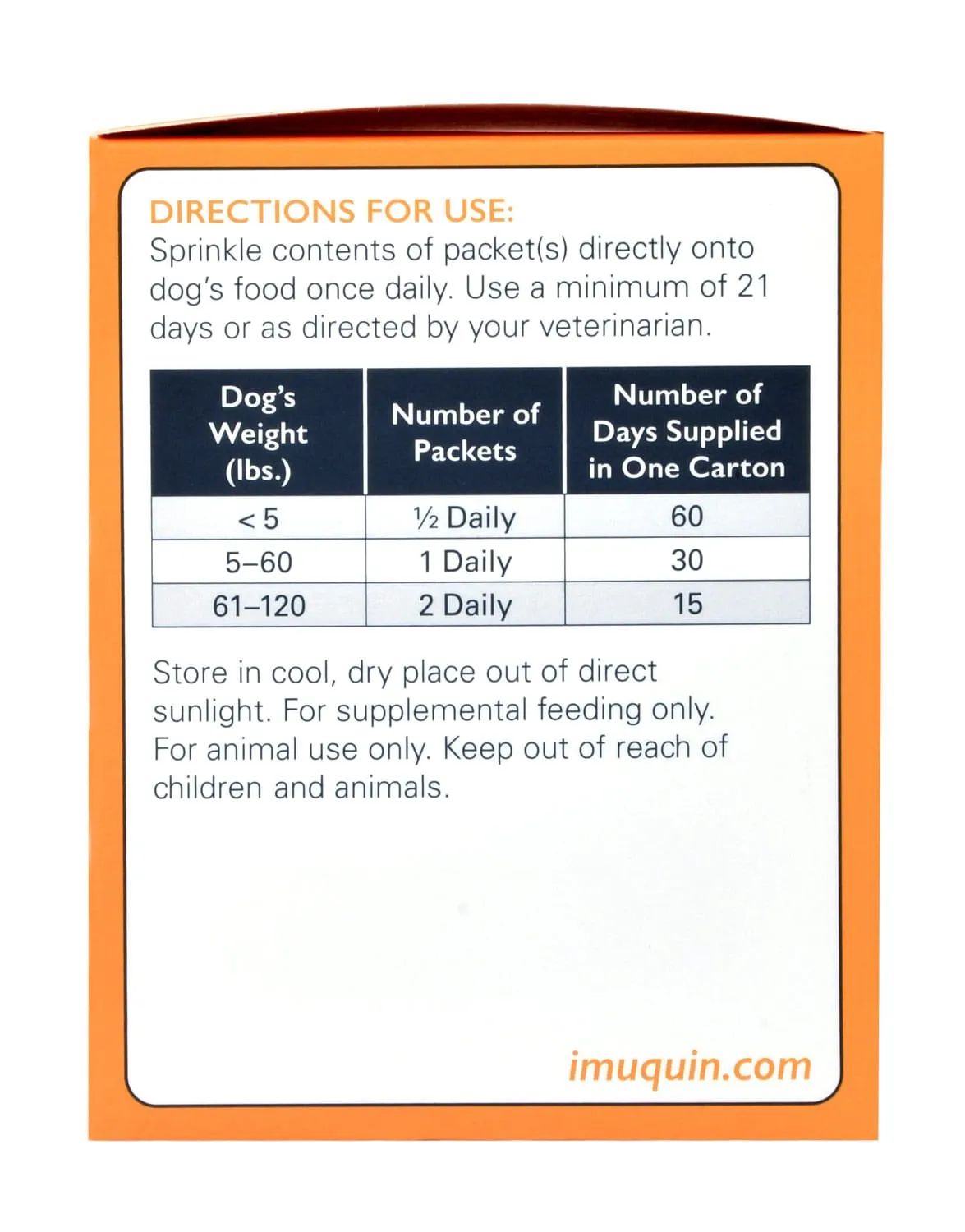 Imuquin Dog & Puppy Immune Health Supplement Powder