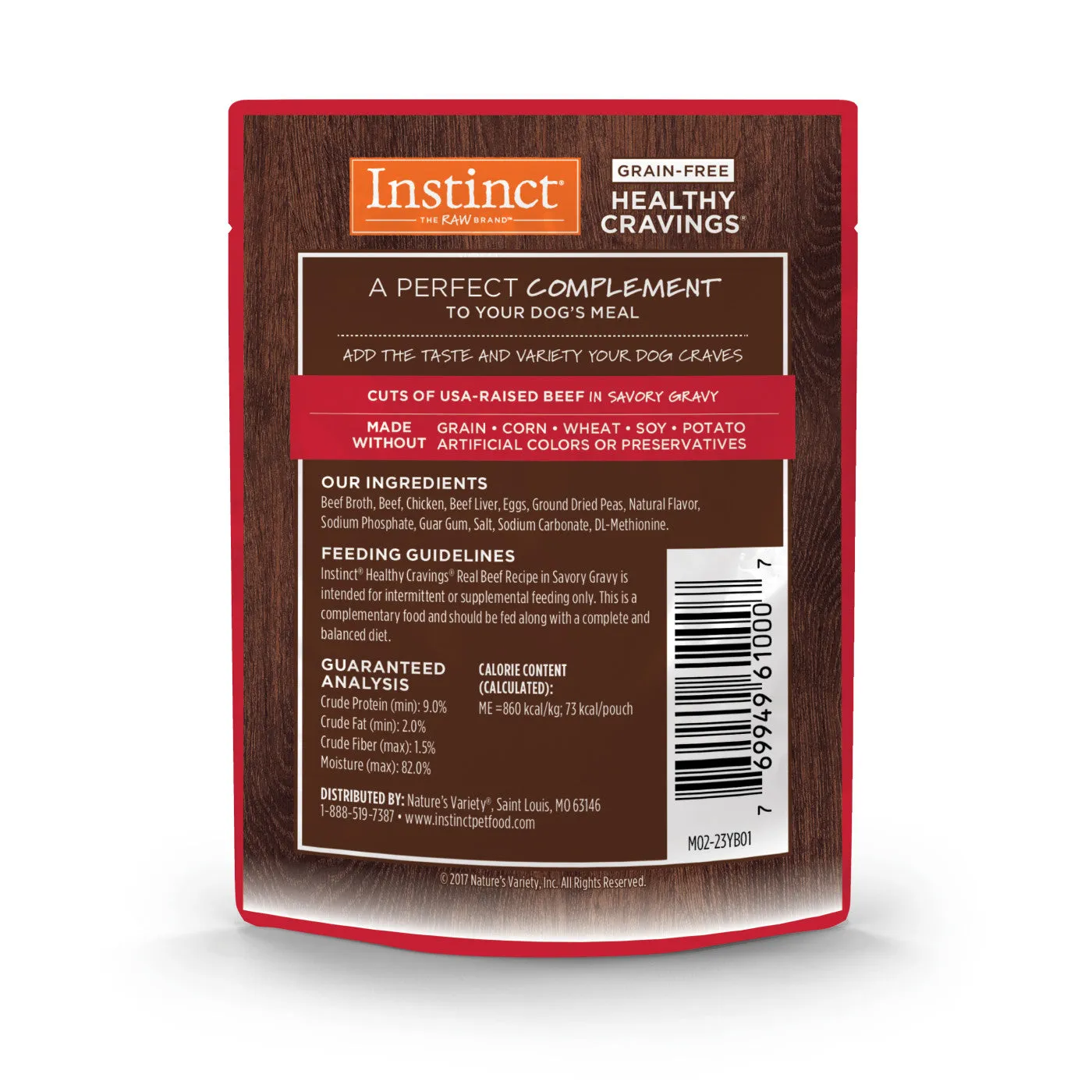 Instinct - Healthy Cravings - Real Beef Recipe (Dog Wet Food)