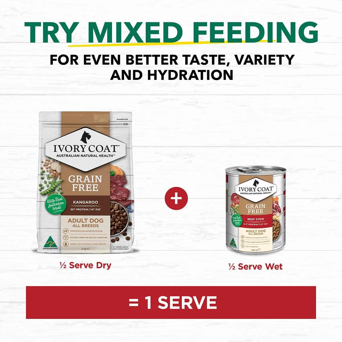 Ivory Coat Grain Free Adult Wet Dog Food Beef Stew 400g