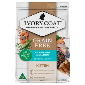 Ivory Coat Grain Free Ocean Fish Kitten Dry Food 2kg^^^