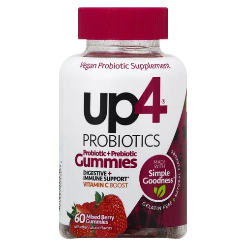 Kids Probiotic Gummy Berry 60 Count By UP4