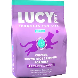 Lucy Pet Chicken Brown Rice & Pumpkin LID Cat Food 10lb