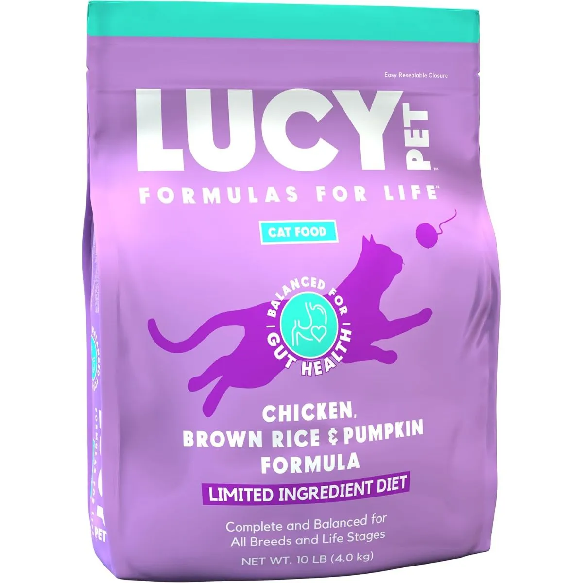 Lucy Pet Chicken Brown Rice & Pumpkin LID Cat Food 10lb
