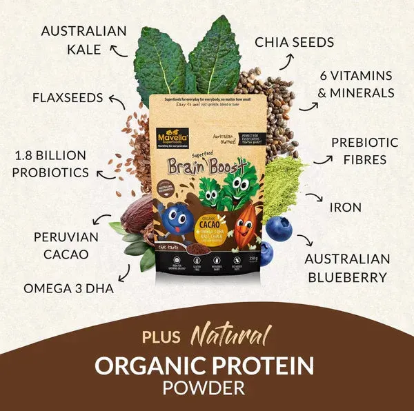 Mavella Superfoods Brain Boost for Toddlers and Children with Probiotic Powders 100g